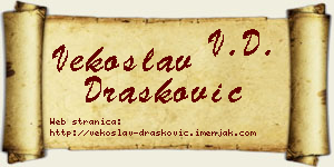 Vekoslav Drašković vizit kartica